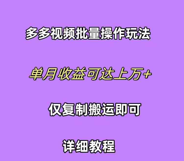 （10029期）拼多多视频带货快速过爆款选品教程 每天轻轻松松赚取三位数佣金 小白必…-三六网赚