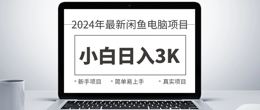 （10845期）2024最新闲鱼卖电脑项目，新手小白日入3K+，最真实的项目教学-三六网赚