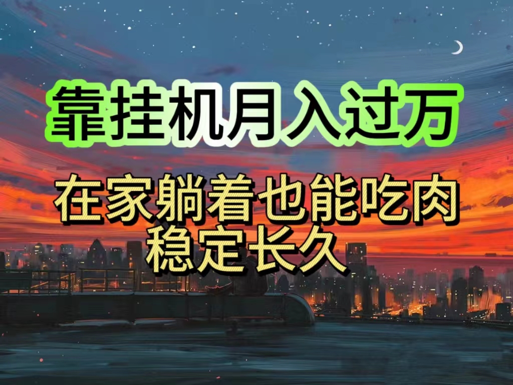 （10921期）挂机项目日入1000+，躺着也能吃肉，适合宝爸宝妈学生党工作室，电脑手…-三六网赚