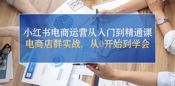 （10937期）小红书电商运营从入门到精通课，电商店群实战，从0开始到学会-三六网赚