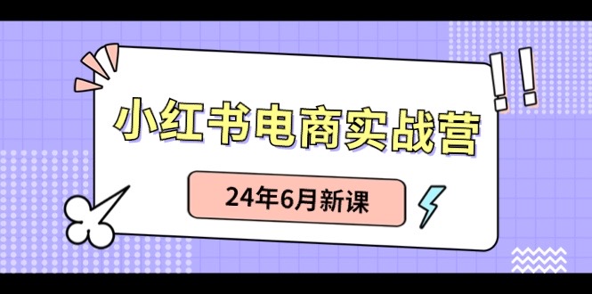 （10984期）小红书电商实战营：小红书笔记带货和无人直播，24年6月新课-三六网赚