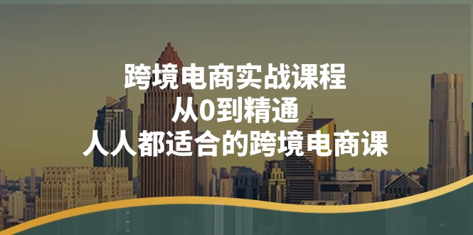 （11183期）跨境电商实战课程：从0到精通，人人都适合的跨境电商课（14节课）-三六网赚