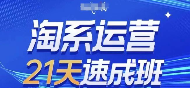 淘系运营21天速成班(更新24年6月)，0基础轻松搞定淘系运营，不做假把式-三六网赚