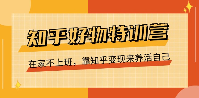 知乎好物特训营，在家不上班，靠知乎变现来养活自己（16节）-三六网赚