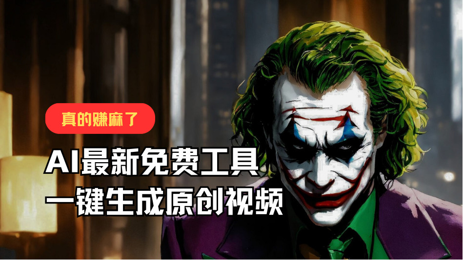 最新免费AI工具，一键生成原创视频，佛系搬运，轻松月入10000+！-三六网赚