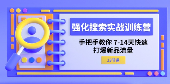 （11557期）强化 搜索实战训练营，手把手教你 7-14天快速-打爆新品流量（13节课）-三六网赚