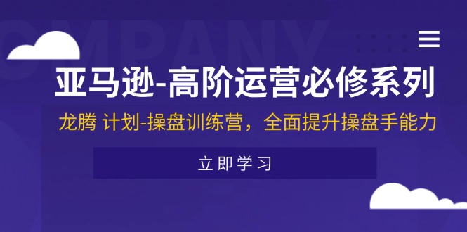 （11625期）亚马逊-高阶运营必修系列，龙腾 计划-操盘训练营，全面提升操盘手能力-三六网赚