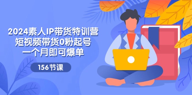 （11670期）2024素人IP带货特训营，短视频带货0粉起号，一个月即可爆单（156节）-三六网赚