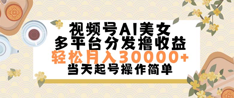 （11684期）视频号AI美女，轻松月入30000+,操作简单轻松上手-三六网赚