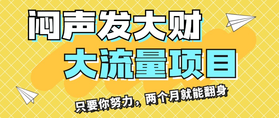 （11688期）闷声发大财，大流量项目，月收益过3万，只要你努力，两个月就能翻身-三六网赚