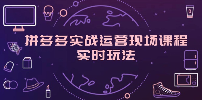 （11759期）拼多多实战运营现场课程，实时玩法，爆款打造，选品、规则解析-三六网赚