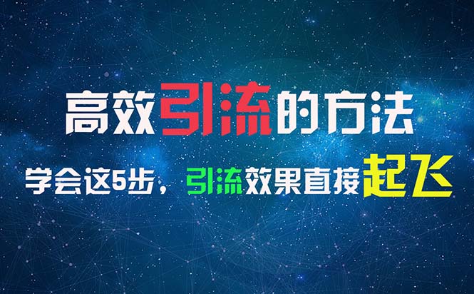 （11776期）高效引流的方法，可以帮助你日引300+创业粉，一年轻松收入30万，比打工强-三六网赚