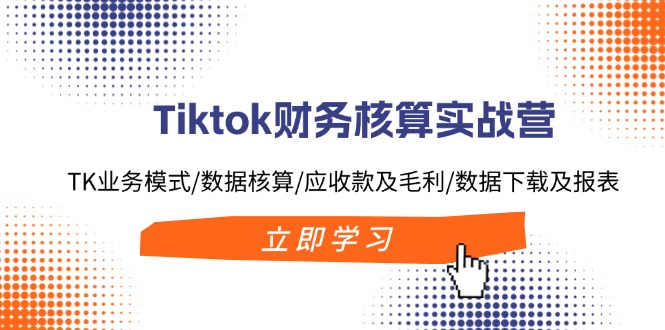 （11978期）Tiktok财务核算实战营：TK业务模式/数据核算/应收款及毛利/数据下载及报表-三六网赚