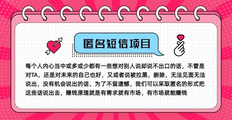 冷门小众赚钱项目，匿名短信，玩转信息差，月入五位数【揭秘】-三六网赚