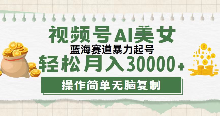 （12087期）视频号AI美女跳舞，轻松月入30000+，蓝海赛道，流量池巨大，起号猛，无…-三六网赚