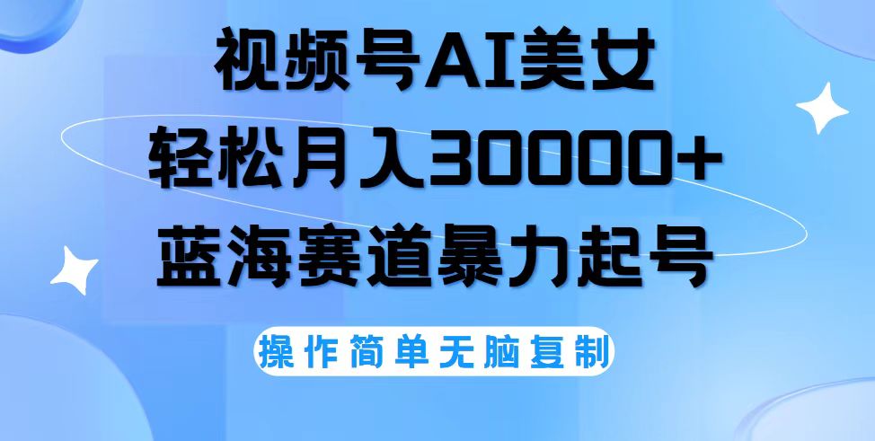 （12125期）视频号AI美女跳舞，轻松月入30000+，蓝海赛道，流量池巨大，起号猛，无…-三六网赚