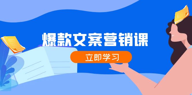 爆款文案营销课：公域转私域，涨粉成交一网打尽，各行业人士必备-三六网赚