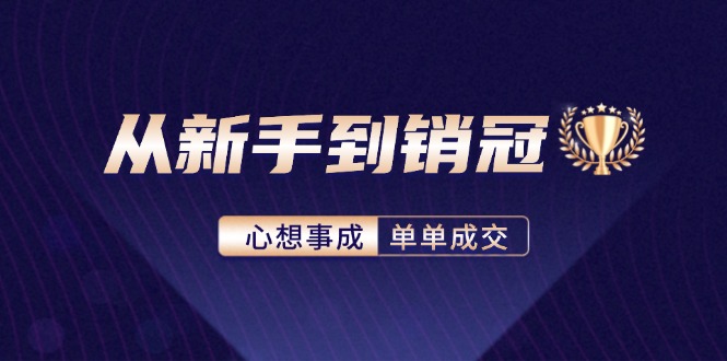 （12383期）从新手到销冠：精通客户心理学，揭秘销冠背后的成交秘籍-三六网赚