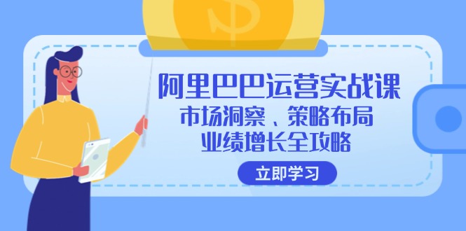 （12385期）阿里巴巴运营实战课：市场洞察、策略布局、业绩增长全攻略-三六网赚