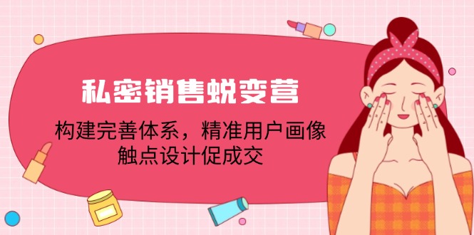 （12436期）私密销售蜕变营：构建完善体系，精准用户画像，触点设计促成交-三六网赚