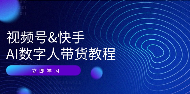 （12470期）视频号&快手-AI数字人带货教程：认知、技术、运营、拓展与资源变现-三六网赚