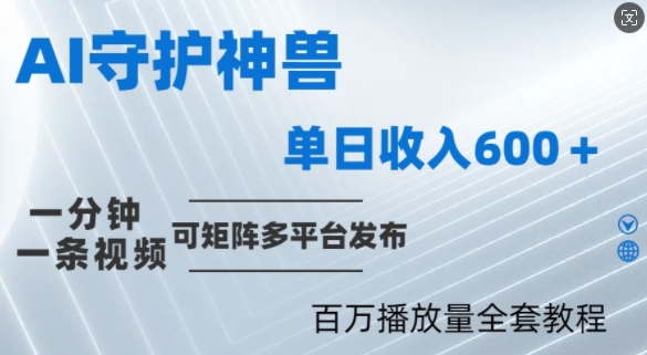 制作各省守护神，100多W播放量的视频只需要1分钟就能完成【揭秘】-三六网赚