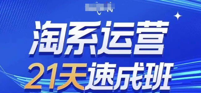 淘系运营21天速成班(更新24年9月)，0基础轻松搞定淘系运营，不做假把式-三六网赚