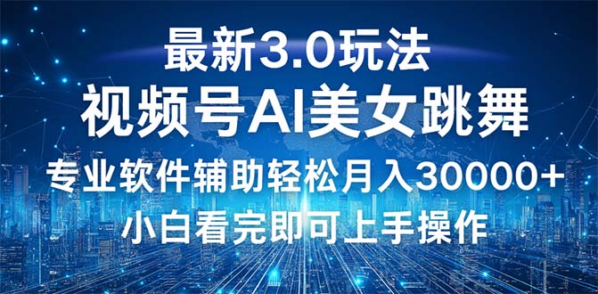 （12788期）视频号最新3.0玩法，当天起号小白也能轻松月入30000+-三六网赚