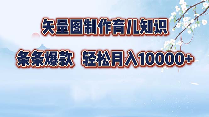 （12902期）矢量图制作育儿知识，条条爆款，月入10000+-三六网赚