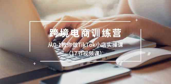 跨境电商训练营：从0-1教你做TikTok小店实操课（17节视频课）-三六网赚