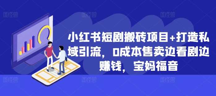 小红书短剧搬砖项目+打造私域引流，0成本售卖边看剧边赚钱，宝妈福音【揭秘】-三六网赚