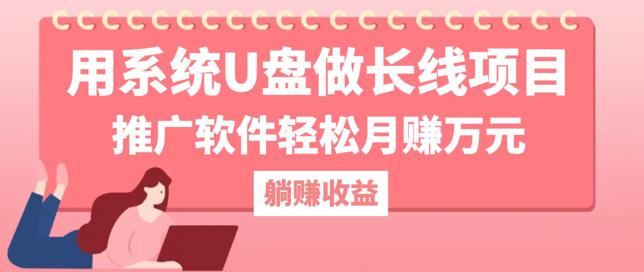 用系统U盘做长线项目，推广软件轻松月赚万元-三六网赚