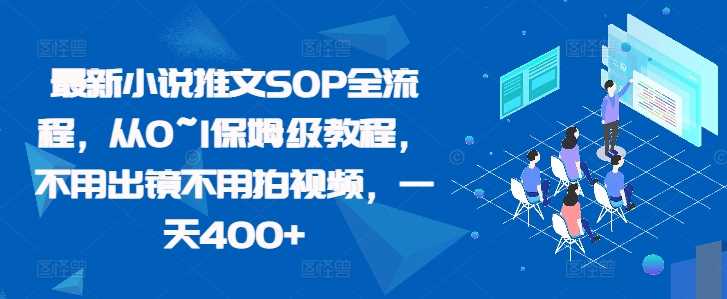 最新小说推文SOP全流程，从0~1保姆级教程，不用出镜不用拍视频，一天400+-三六网赚