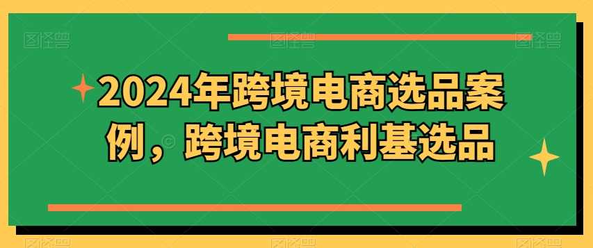 2024年跨境电商选品案例，跨境电商利基选品（更新11月）-三六网赚