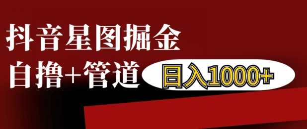 抖音星图掘金自撸，可以管道也可以自营，日入1k【揭秘】-三六网赚