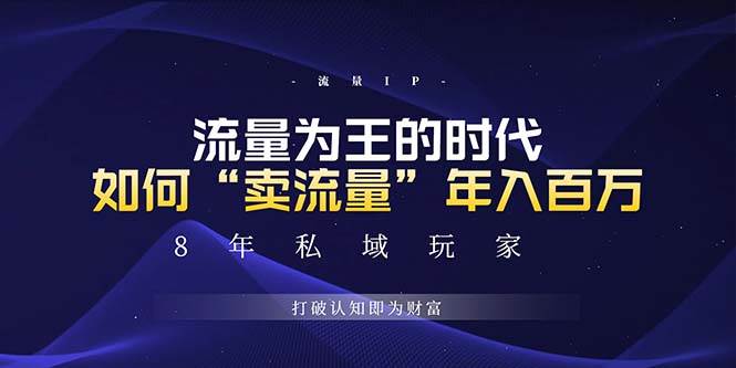 （13433期）未来如何通过“卖流量”年入百万，跨越一切周期绝对蓝海项目-三六网赚