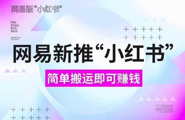 网易官方新推“小红书”，搬运即有收益，新手小白千万别错过(附详细教程)【揭秘】-三六网赚