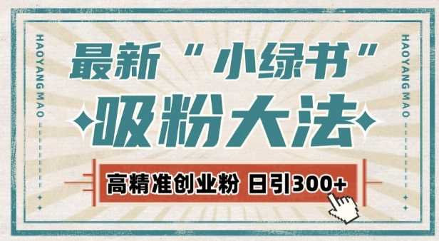 最新自动化“吸粉术”，小绿书激活私域流量，每日轻松吸引300+高质精准粉!-三六网赚