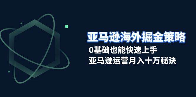 （13644期）亚马逊海外掘金策略，0基础也能快速上手，亚马逊运营月入十万秘诀-三六网赚