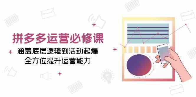 拼多多运营必修课：涵盖底层逻辑到活动起爆，全方位提升运营能力-三六网赚