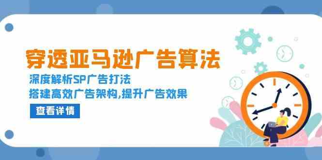 穿透亚马逊广告算法，深度解析SP广告打法，搭建高效广告架构,提升广告效果-三六网赚