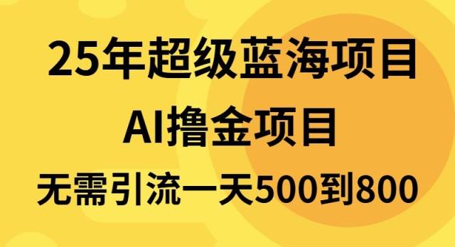 （13746期）25年超级蓝海项目一天800+，半搬砖项目，不需要引流-三六网赚