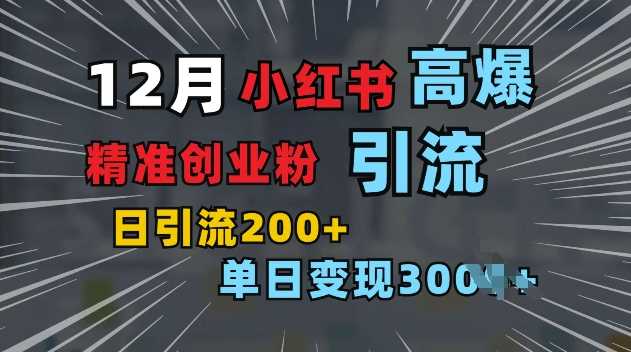 小红书一张图片“引爆”创业粉，单日+200+精准创业粉 可筛选付费意识创业粉【揭秘】-三六网赚