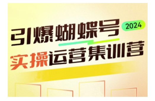 引爆蝴蝶号实操运营，助力你深度掌握蝴蝶号运营，实现高效实操，开启流量变现之路-三六网赚